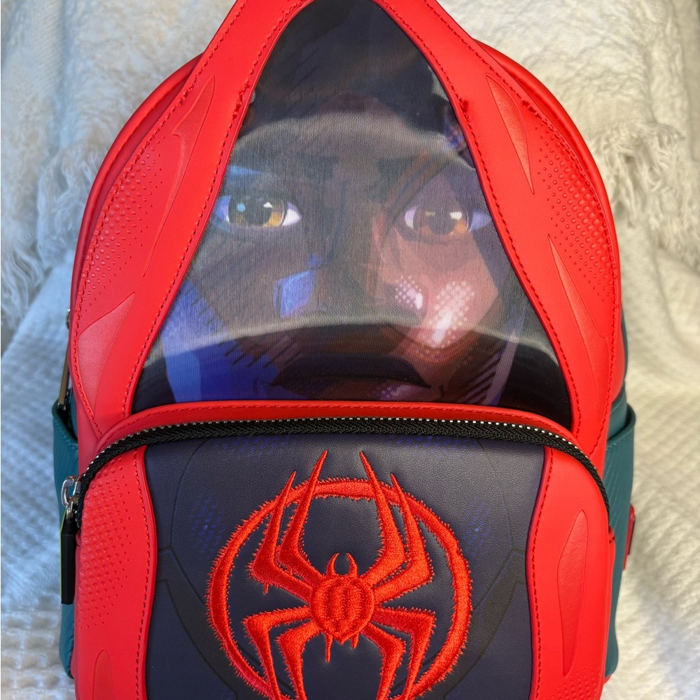 Loungefly Red and Black Spider Backpack